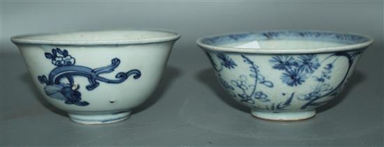 2 late Ming bowls